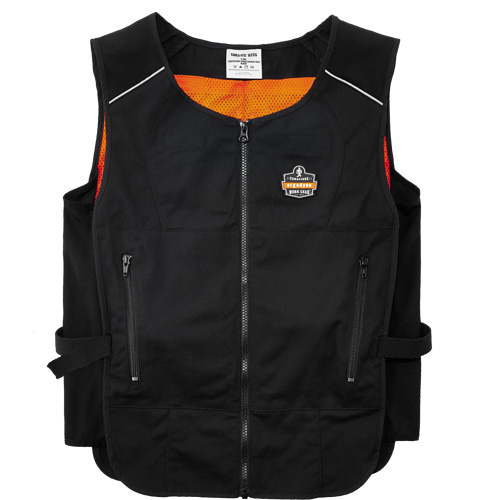 Chill-Its&reg; 6260 Lightweight Phase Change Cooling Vest with Packs, Small/Medium, Black St. Lawrence Industrial & Safety Supply