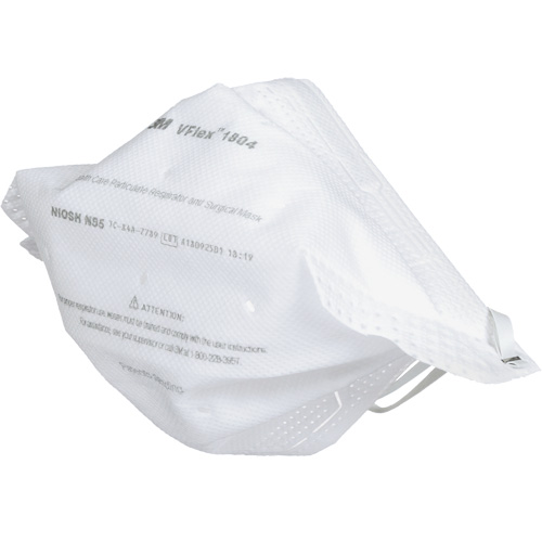 Respirateur et masque chirurgical VFlex contre les particules en sant&eacute;, N95, Certifi&eacute; NIOSH St. Lawrence Industrial & Safety Supply