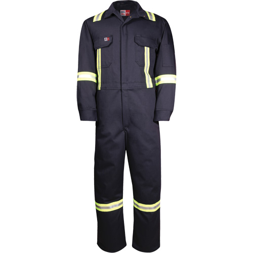 Westex UltraSoft&reg; Deluxe Coveralls with Reflective Material, Size 36, Navy Blue, 8.7 cal/cm² St. Lawrence Industrial & Safety Supply