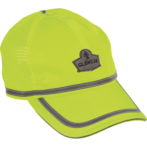 GloWear&reg; 8930 High Visibility Baseball Cap, High Visibility Lime-Yellow, Polyester St. Lawrence Industrial & Safety Supply