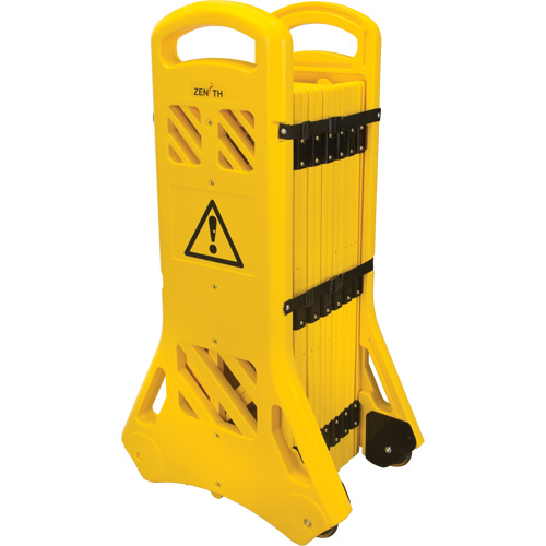 Portable Mobile Barrier, 40" H x 13' L, Yellow St. Lawrence Industrial & Safety Supply