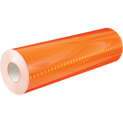 High Intensity Prismatic Grade Reflective Sheeting, 2" W x 150' L, 19 mils, Orange St. Lawrence Industrial & Safety Supply