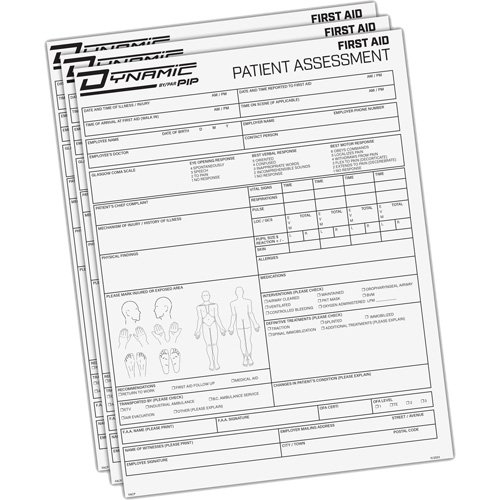 Diagramme d'&eacute;valuation du patient Dynamic St. Lawrence Industrial & Safety Supply
