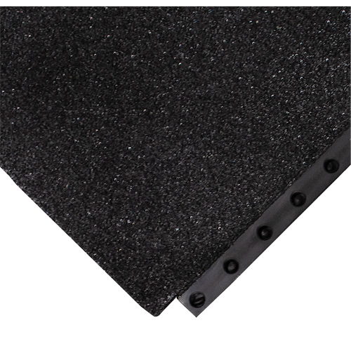24/Seven&reg; Locksafe&reg; Anti-Fatigue Mat, Textured, 3' x 3' x 5/8", Black, Nitrile St. Lawrence Industrial & Safety Supply