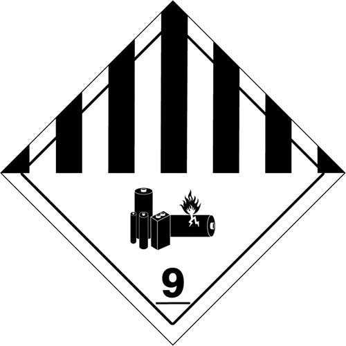 &eacute;tiquettes de manutention de mati&egrave;res dangereuses du d&eacute;partement des Transports, 4" lo x 4" la, Noir sur blanc St. Lawrence Industrial & Safety Supply