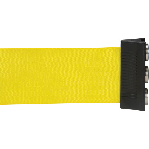 Magnetic Tape Cassette for Build-Your-Own Crowd Control Barrier, 12', Yellow Tape St. Lawrence Industrial & Safety Supply
