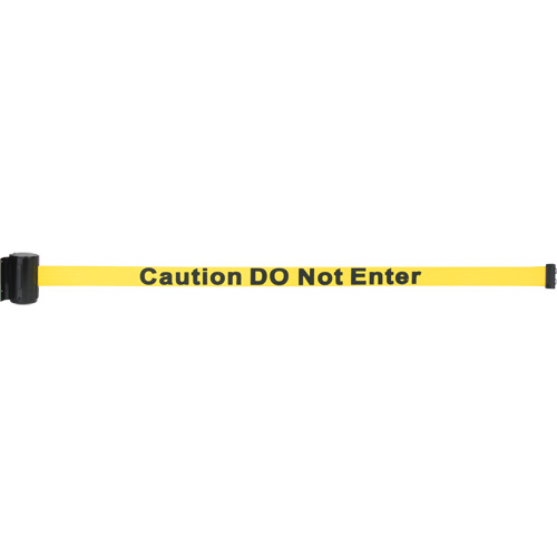 Magnetic Tape Cassette for Build-Your-Own Crowd Control Barrier, Caution Do Not Enter, 7', Yellow Tape St. Lawrence Industrial & Safety Supply
