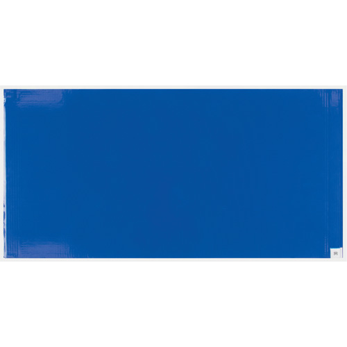Ensemble de cadre et tapis pelables de salle blanche, &eacute;paisseur 1,57 mils, 18" la, 3' lo x Bleu St. Lawrence Industrial & Safety Supply