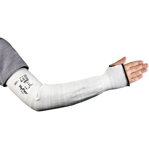 Manchon large r&eacute;sistant aux coupures HyFlex s&eacute;rie 11-211, Intercept, 18", ASTM ANSI niveau A2/EN 388 niveau 2, Gris St. Lawrence Industrial & Safety Supply