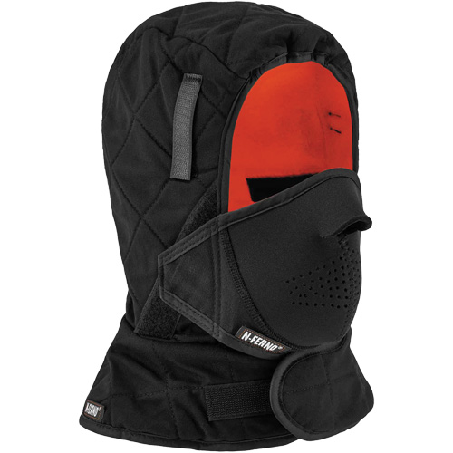N-Ferno&reg; 3-Layer Winter Hard Hat Liner with Mouthpiece, Fleece Lining, One Size, Black St. Lawrence Industrial & Safety Supply