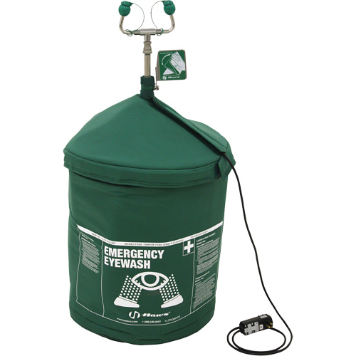 Portable Tempered Emergency Eyewash, Pressurized, 15 gal. Capacity, Meets ANSI Z358.1 St. Lawrence Industrial & Safety Supply