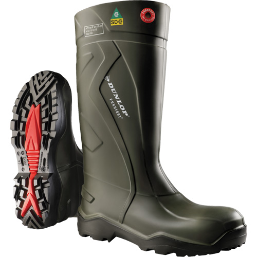 Purofort+&reg; Full Safety Boots, Purofort&reg;, Steel Toe, Size 7, Puncture Resistant Sole St. Lawrence Industrial & Safety Supply