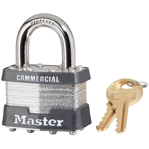 Cadenas lamin&eacute;, Argent, Cl&eacute;s identiques, Acier lamin&eacute;, Largeur de 1-3/4" St. Lawrence Industrial & Safety Supply