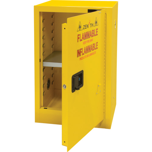Flammable Storage Cabinet, 12 gal., 1 Door, 23" W x 35" H x 18" D St. Lawrence Industrial & Safety Supply