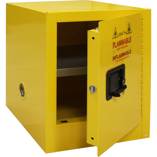 Flammable Storage Cabinet, 4 gal., 1 Door, 17" W x 22" H x 18" D St. Lawrence Industrial & Safety Supply