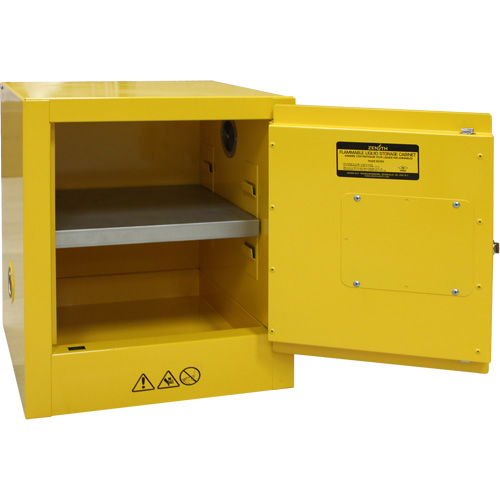 Flammable Storage Cabinet, 4 gal., 1 Door, 17" W x 22" H x 18" D St. Lawrence Industrial & Safety Supply