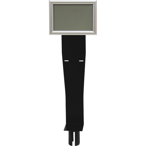 Porte-distributeur/enseigne pour poteaux de barri&egrave;re pour le contr&ocirc;le des foules, Noir St. Lawrence Industrial & Safety Supply