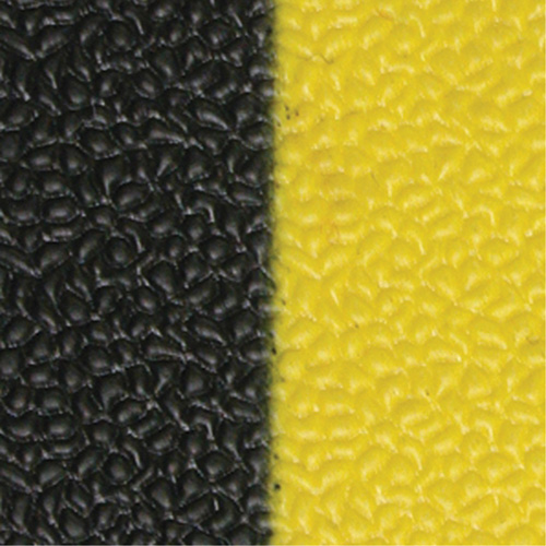 Tapis antifatigue Airsoft, Rugueux, 3' x 5' x 3/8", Noir/Jaune, &eacute;ponge en PVC St. Lawrence Industrial & Safety Supply