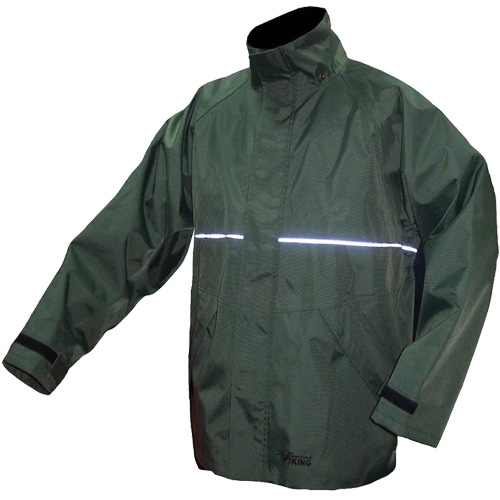 Journeyman Waterproof Jacket, Nylon, Medium, Green St. Lawrence Industrial & Safety Supply