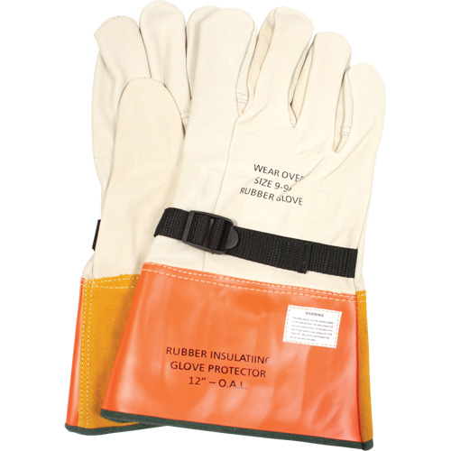 Gants de protection en cuir avec sangle, Taille 8, 12" lo St. Lawrence Industrial & Safety Supply