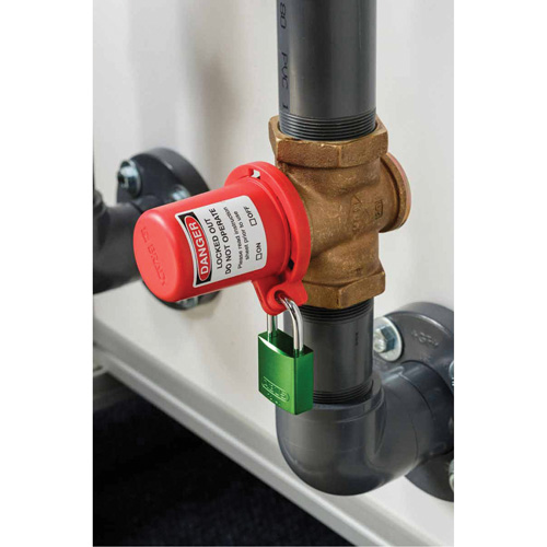 Housse de s&eacute;curit&eacute; pour fontaine et dispositif de cadenassage pour robinet &agrave; tournant, Ensemble Vanne/Robinet &agrave; eau St. Lawrence Industrial & Safety Supply