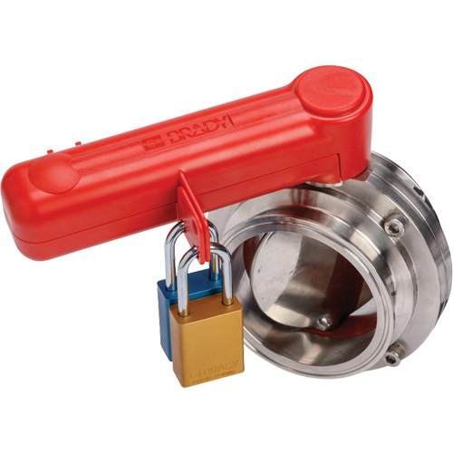 Dispositif de cadenassage pour poign&eacute;e de tirage, Type Papillon St. Lawrence Industrial & Safety Supply