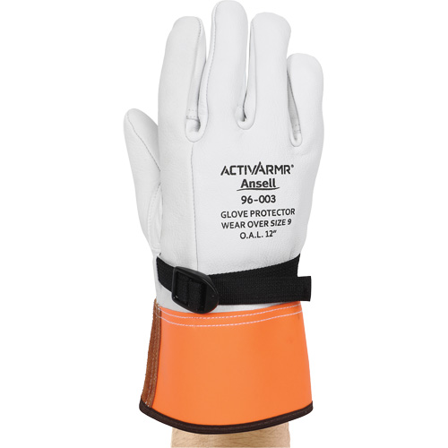 96-003 High Voltage Leather Protector Gloves, Size 8, 12" L St. Lawrence Industrial & Safety Supply