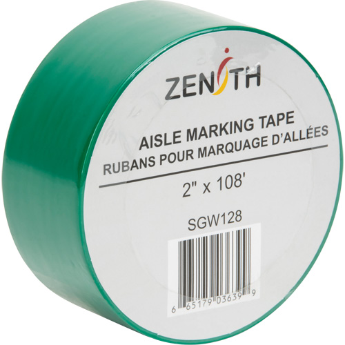 Ruban pour marquage d'all&eacute;es, 2" x 108', PVC, Vert St. Lawrence Industrial & Safety Supply