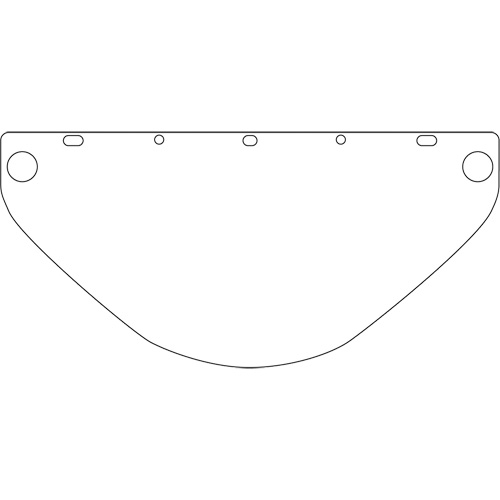 Dynamic Universal Fit Safety Visor, Polycarbonate, Clear Tint St. Lawrence Industrial & Safety Supply