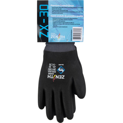 ZX-30° Premium Coated Gloves, Large, Foam PVC Coating, 15 Gauge, Nylon Shell St. Lawrence Industrial & Safety Supply