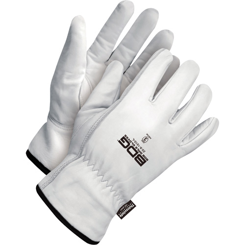 Gants de conducteur classiques r&eacute;sistant &agrave; la perforation, Grand, Paume en Cuir fleur de ch&egrave;vre, Thinsulate St. Lawrence Industrial & Safety Supply