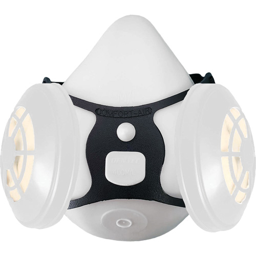 Ensemble de respirateur &agrave; demi-masque N95 Comfort-Air 400Nx noir sans soupape d'expiration, &eacute;lastom&egrave;re/Caoutchouc, Petit/Moyen St. Lawrence Industrial & Safety Supply
