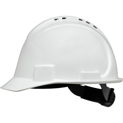 Casque de s&eacute;curit&eacute; &agrave; bordure courte North, R&eacute;pond aux normes CSA type 1, Suspension Rochet, Ventil&eacute; St. Lawrence Industrial & Safety Supply