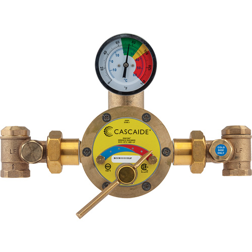 Mitigeur pour assemblage au groupe expos&eacute; d'une douche d'urgence simple ou combin&eacute;e, 56 gal./min St. Lawrence Industrial & Safety Supply