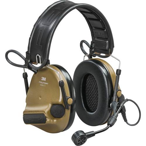 Casque VI NIB avec rail arc Peltor ComTac, Style Bandeau, 23 dB St. Lawrence Industrial & Safety Supply