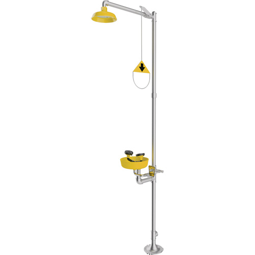 Combination Emergency Shower & Eyewash Station, Pedestal St. Lawrence Industrial & Safety Supply