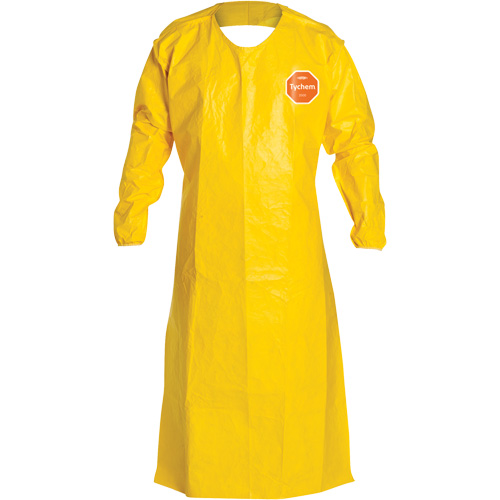 Tablier tr&egrave;s long &agrave; manches longues 2000 Tychem, Poly&eacute;thyl&egrave;ne, 52" lo x 28,5" la, Jaune St. Lawrence Industrial & Safety Supply
