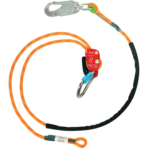 Longe de s&eacute;curit&eacute; avec dispositif de r&eacute;glage RAD, 1 branches, 6', Classe CSA F St. Lawrence Industrial & Safety Supply