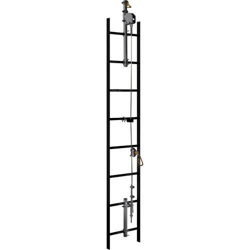 20' Lad-Saf Cable Vertical Safety System, Galvanized Steel St. Lawrence Industrial & Safety Supply