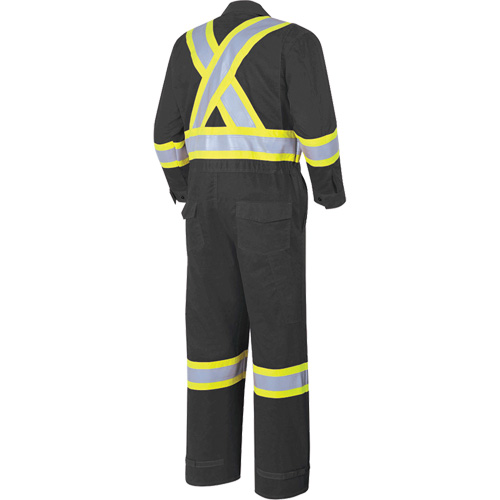 7702BK Combinaison ignifuge et r&eacute;sistant &agrave; l'arc &eacute;lectrique 88/12 FR-Tech, Taille 36, Noir, 9,7 cal/cm² St. Lawrence Industrial & Safety Supply