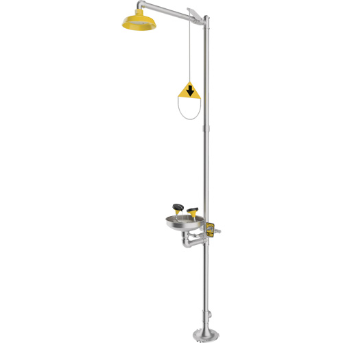 Combination Emergency Shower & Eyewash Station, Pedestal St. Lawrence Industrial & Safety Supply