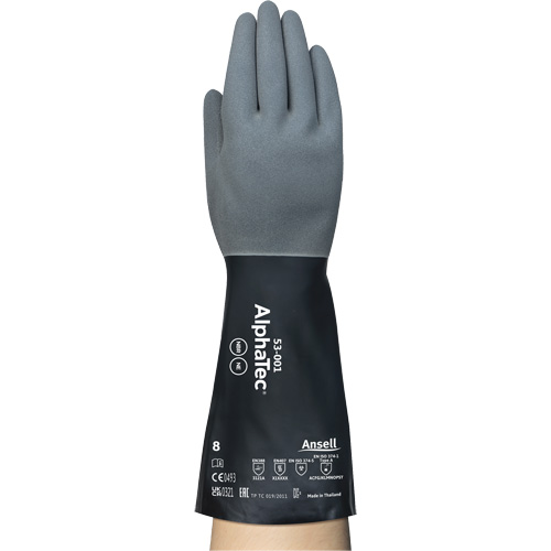 Gants r&eacute;sistants aux produits chimiques AlphaTec, Taille 7, 13" lo, N&eacute;opr&egrave;ne/Nitrile, Doublure en Nylon, 17 mils St. Lawrence Industrial & Safety Supply