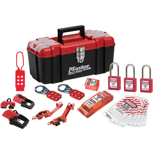 Trousse de cadenassage avec serrures en thermoplastique Zenex, Ensemble &eacute;lectrique, 20 composants compris St. Lawrence Industrial & Safety Supply
