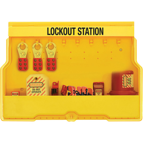 Premier Electrical Lockout Station, None Padlocks, 16 Padlock Capacity, Padlocks Not Included St. Lawrence Industrial & Safety Supply