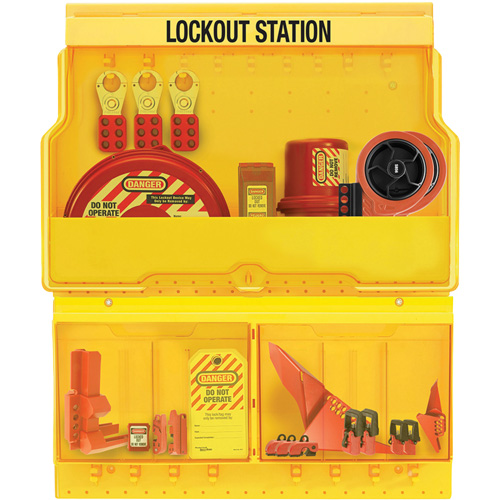Premier Valve & Electrical Deluxe Lockout Station, None Padlocks, 32 Padlock Capacity, Padlocks Not Included St. Lawrence Industrial & Safety Supply