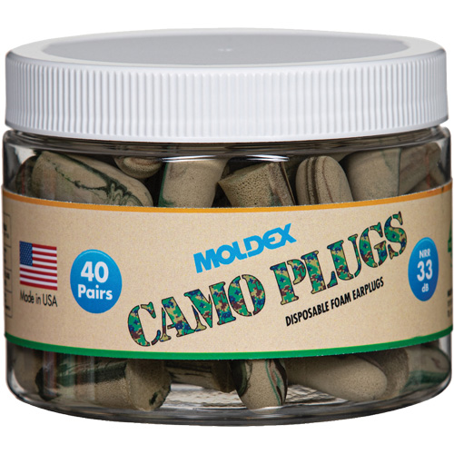 Camo Earplugs, Bulk - Canister St. Lawrence Industrial & Safety Supply