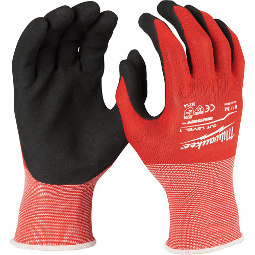 Gants r&eacute;sistant aux coupures, Taille Grand, Rev&ecirc;tement Nitrile, Enveloppe en Nylon/Lycra, ANSI/ISEA 105 niveau 1/EN 388 niveau 1 St. Lawrence Industrial & Safety Supply