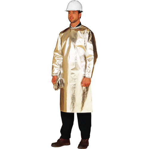ALM 300 Long Heat Protective Apron/Smock, 48" L, Aluminized Fibreglass St. Lawrence Industrial & Safety Supply