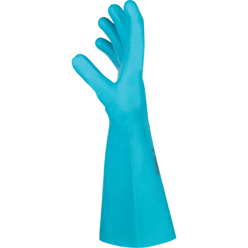 Flextril Chemical Gloves, Size 7, 12.5" L, Nitrile, Nylon Inner Lining St. Lawrence Industrial & Safety Supply