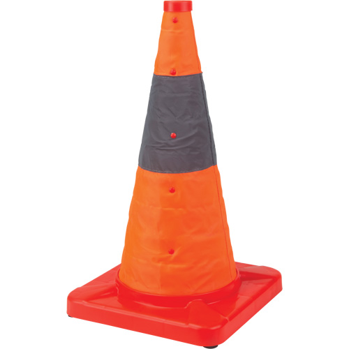 Collapsible Traffic Cone, 18" H, Orange St. Lawrence Industrial & Safety Supply
